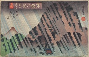 Natregn på Oyama, ca.1830